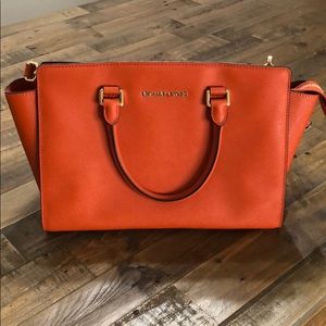 MIchael Kors Orange Selma purse